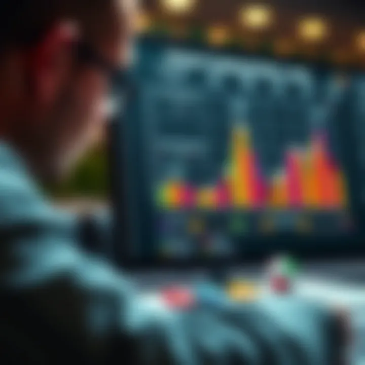 Graphical analysis of data strategies in lottery