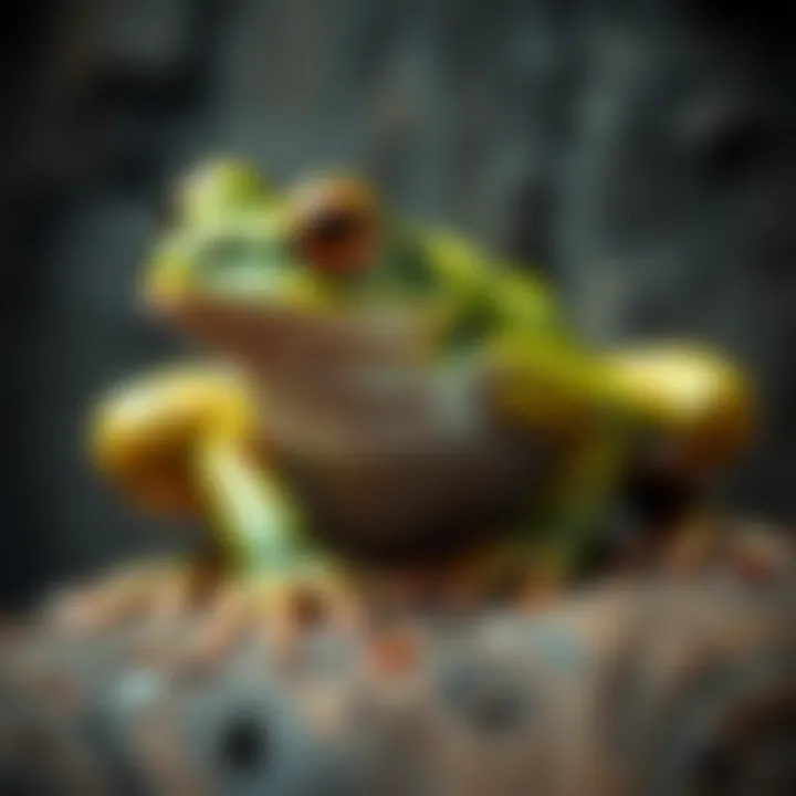 Symbol of luck and fortune represented by a frog