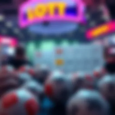 Strategic Betting Choices in Lottery A focused illustration of strategic betting choices with highlighted numbers.