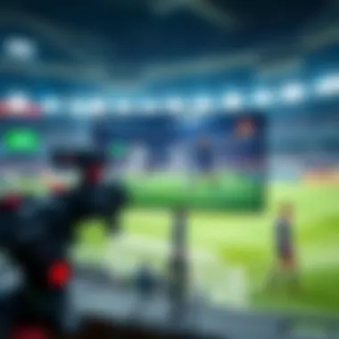 Dynamic View of Live Sports Broadcasting Live sports broadcasting interface