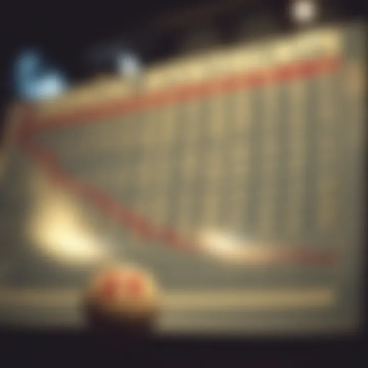 Chart showcasing lottery statistics