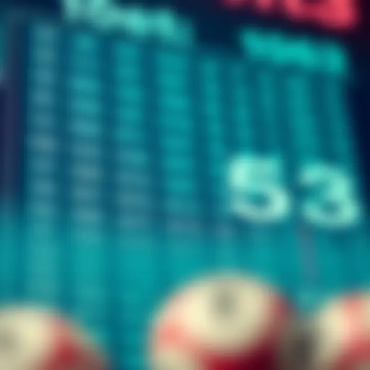 Statistical data on lottery number frequencies