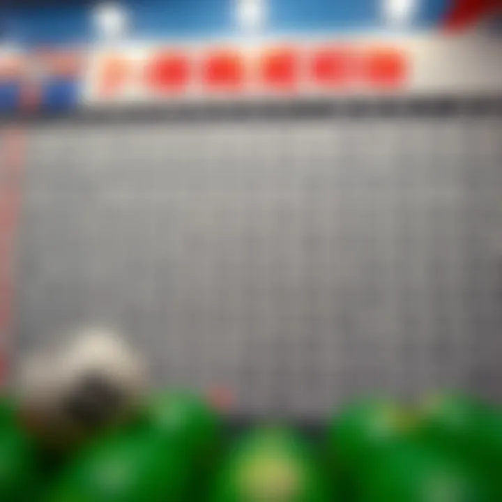 Frequency chart of lottery number occurrences