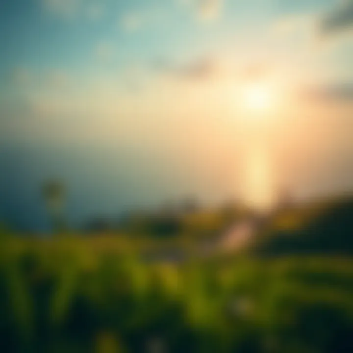 The Intersection of Luck and Strategy A serene landscape symbolizing luck and chance