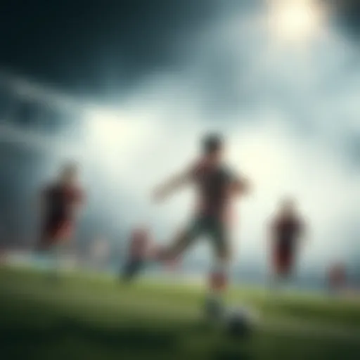 Exciting moments from national football matches