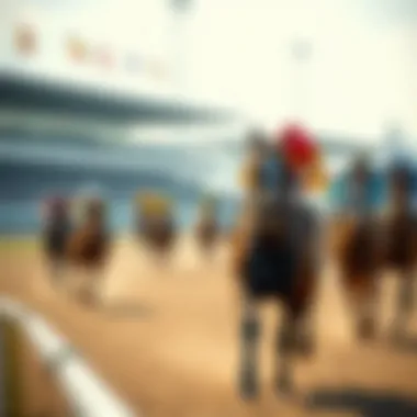 A timeline illustrating the history and evolution of horse racing.