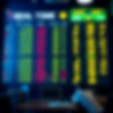 Real-Time Betting Insights A digital display of real-time betting odds and results.