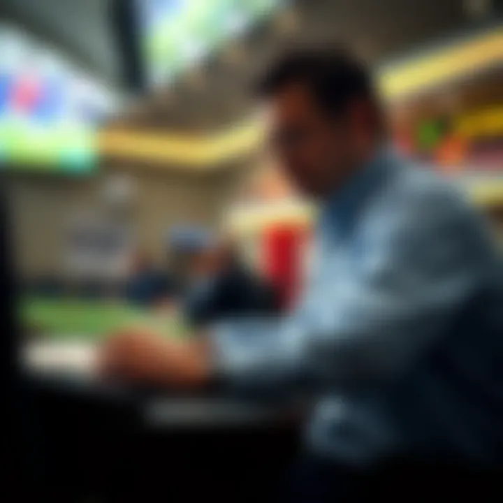 Conceptual image showing risk management in betting