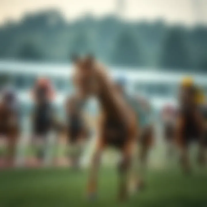 Visual representation of statistical trends in horse racing